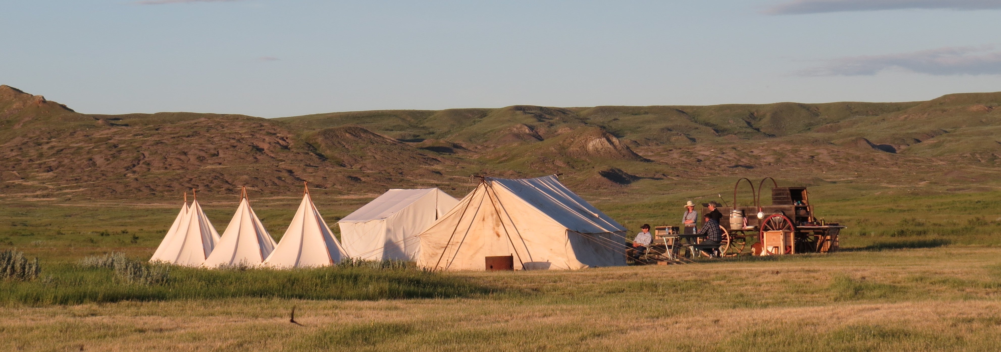 Tents and shop